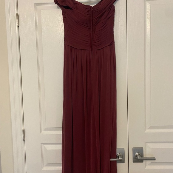 David’s Bridal Off the Shoulder Bridesmaid Dress - Picture 2 of 2